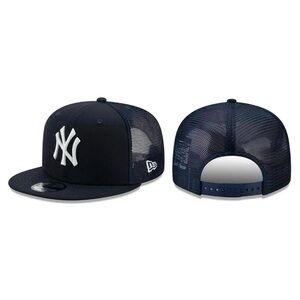 NEW ERA - MLB Baseball Hat - New York Yankees 9FIFTY Snapback Trucker Cap - Navy
